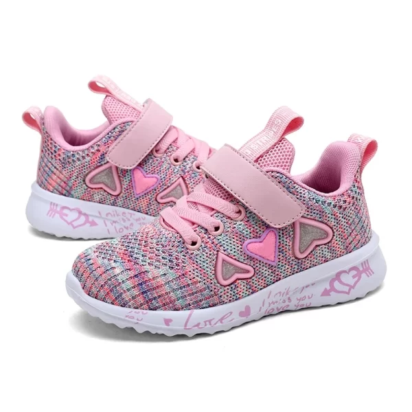 Girl's Cute Light Mesh Sneakers - Image 10