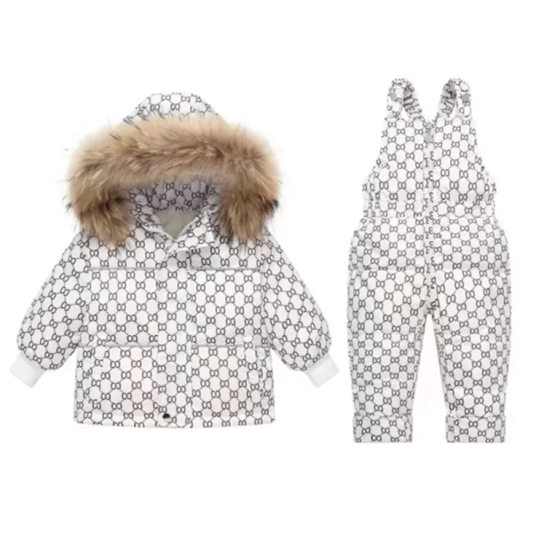 2Pcs Toddler Down Snowsuit 1-4Y - Image 5