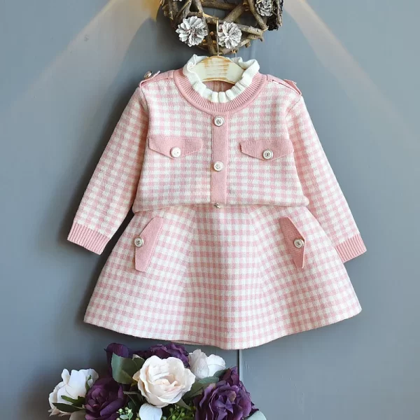 Fall toddler/girl sweaters  knitted set - Image 18