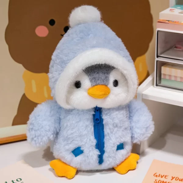 25cm Cute Fuzzy Penguin Plush Doll Cotton-Padded Hat - Image 7
