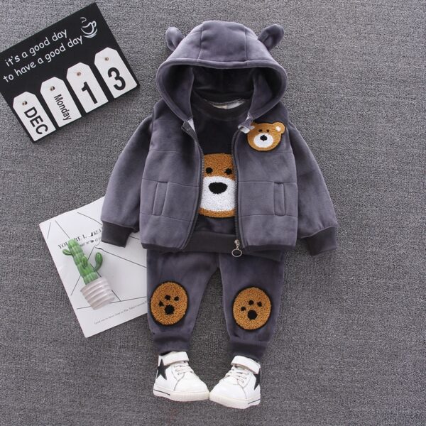 Cartoon Cat Hooded Vest Set - Image 11
