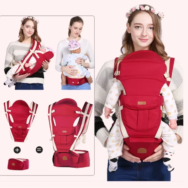 New Non-slip Ergonomic 3 In 1 Baby Carrier 0-48 Months