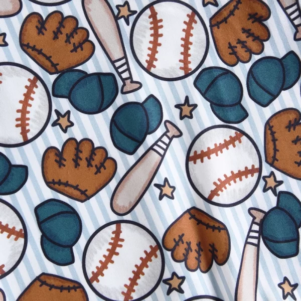 Cute Sports Themed Infant Jumpsuit - Image 5