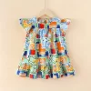 Girl's Flower Pattern Beach Dresses 100% Cotton - Image 10