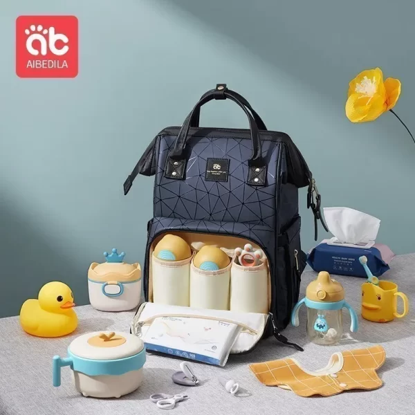 AIBEDILA Mommy Bag Waterproof Large Capacity Fashionable - Image 4