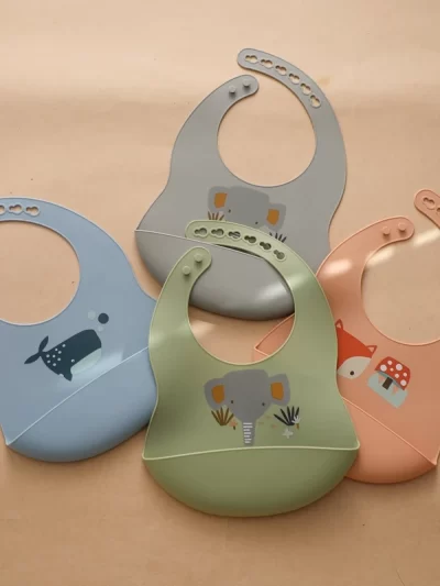 Cute Waterproof Soft Silicone Bib