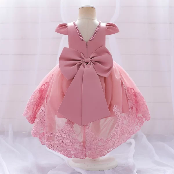 Toddler & Baby Girl's  Infant Bow Lace Party Dresses - Image 5