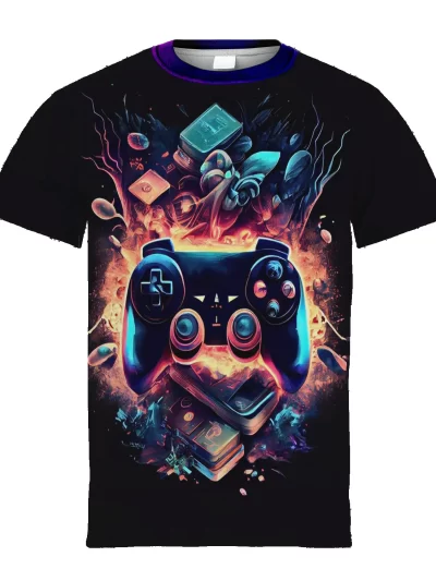 Stylish Colorful Gamepad T-shirt