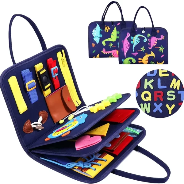 Toddler Montessori Felt Learning Board Busy Book - Image 8