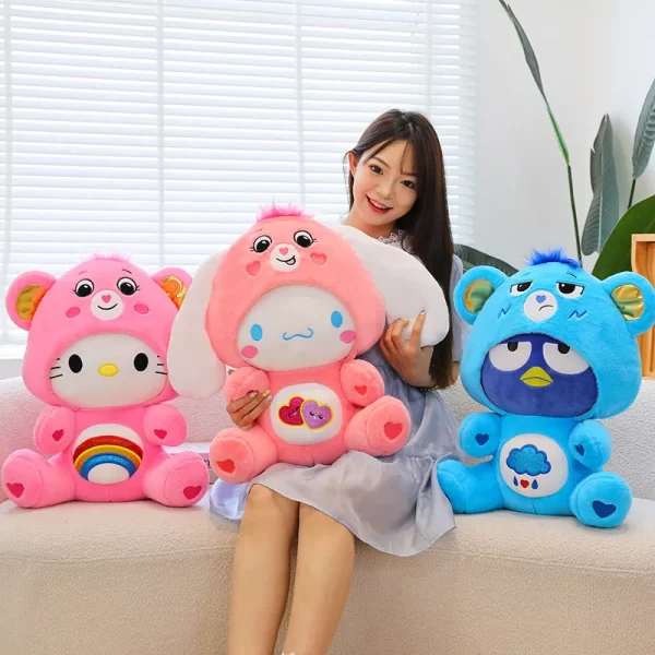 Hello Kitty Dressed as Care Bear Plush - Image 2