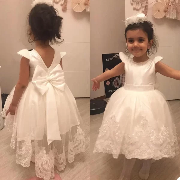 Toddler & Baby Girl's  Infant Bow Lace Party Dresses