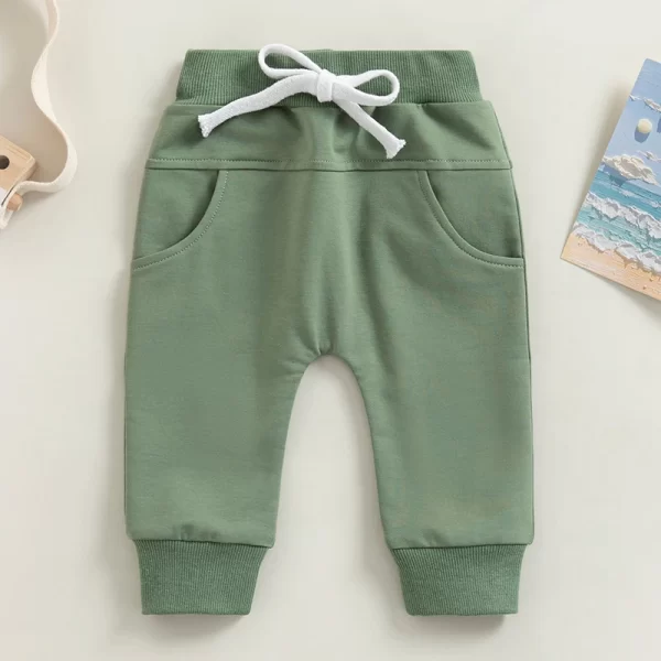 Toddler Baby Boy's Sweatpants Elastic Waist Drawstring - Image 2