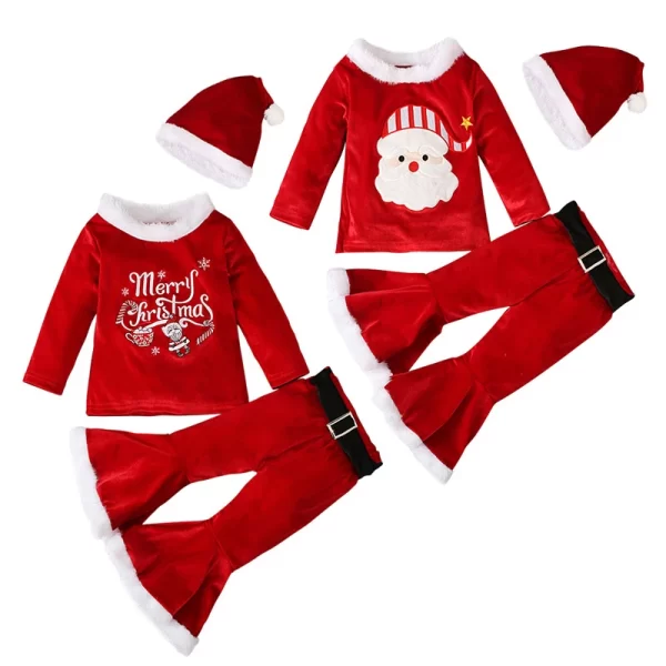 Winter Baby Girl's 3Pcs Christmas Outfit