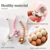 Baby Pacifier Flower Chain Beech Wood - Image 3