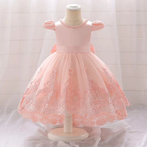 Toddler & Baby Girl's  Infant Bow Lace Party Dresses - Image 9