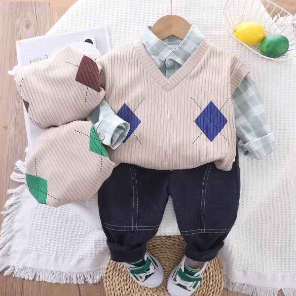 Toddler Boys Cute Fall 3pc Outfits - Image 5
