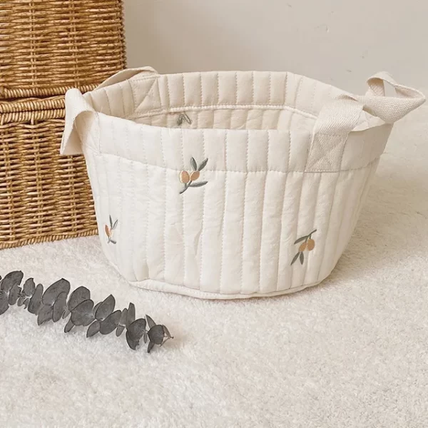 Cute Bear Embroidery Diaper/Storage Baskets - 2 sizes - Image 7