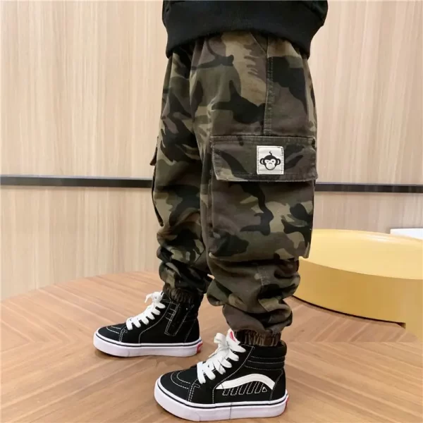 Children's Camouflage Cargo Pants - Image 8