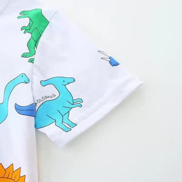 Dinosaur T-shirt Boy's 100% cotton - Image 3