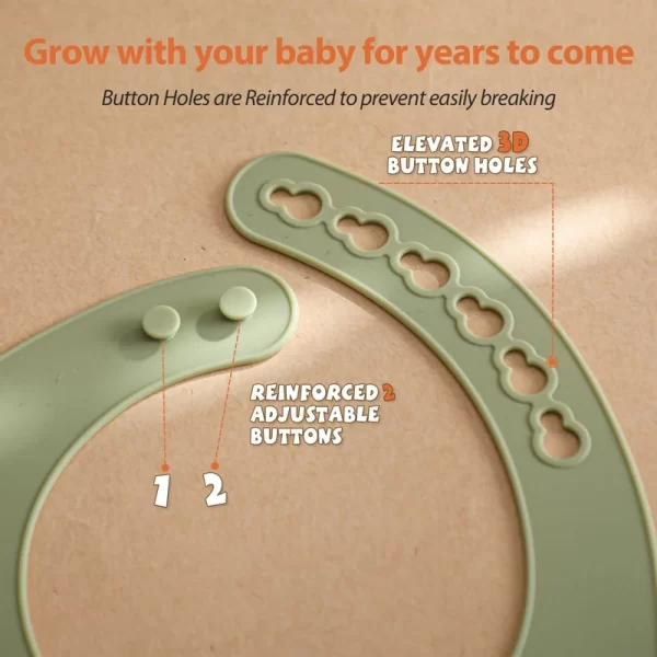 Cute Waterproof Soft Silicone Bib - Image 4