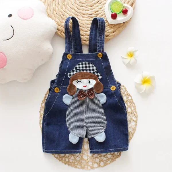 Cute Overall Jean Shorts - Image 15