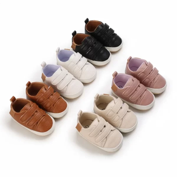 Retro Leather Shoes Multicolor