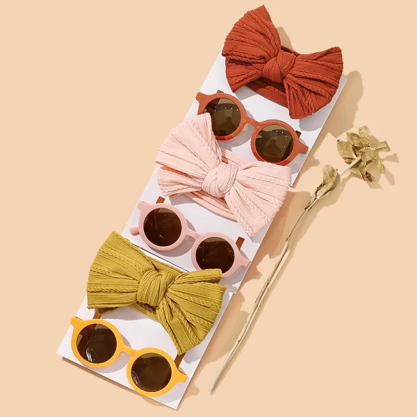 2Pcs/Set Sunglasses/Bow - Image 3