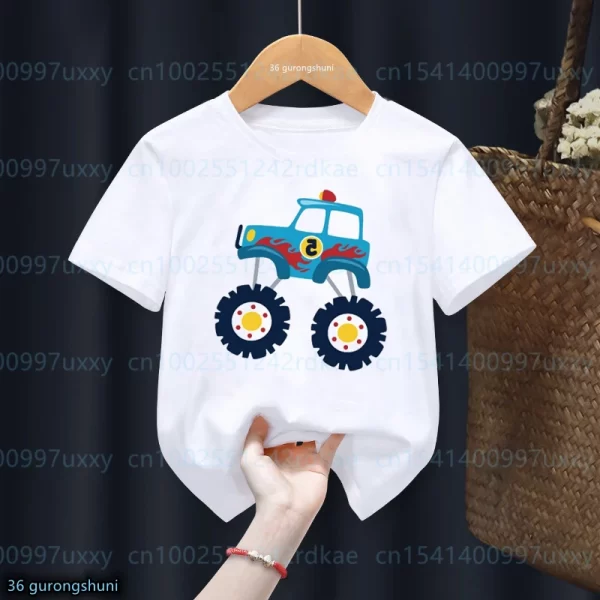 Cute Truck/Tractor T-shirt Boys - Image 14
