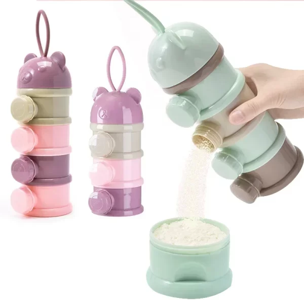 3Pcs/4Pcs Baby Formula Milk Storage Infant/Toddler