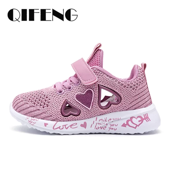 Girl's Cute Light Mesh Sneakers - Image 2