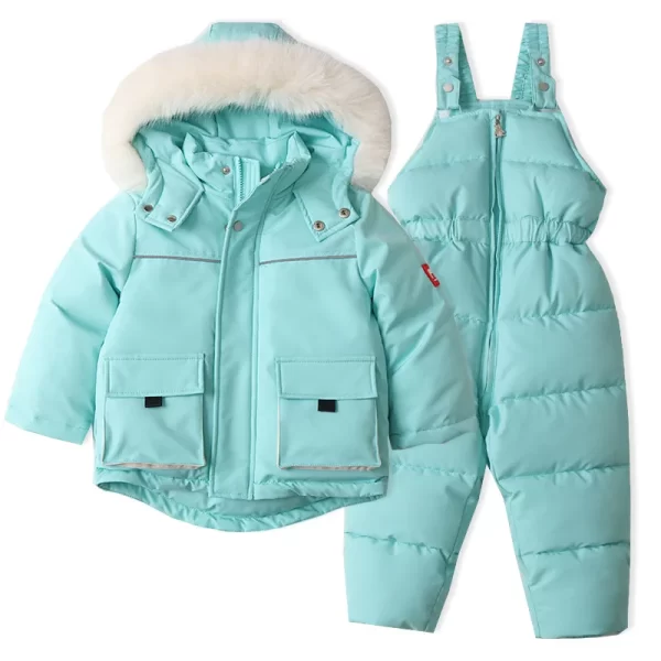Cozy Winter Kid's Parka Coat Set Girls/Boys - Image 7