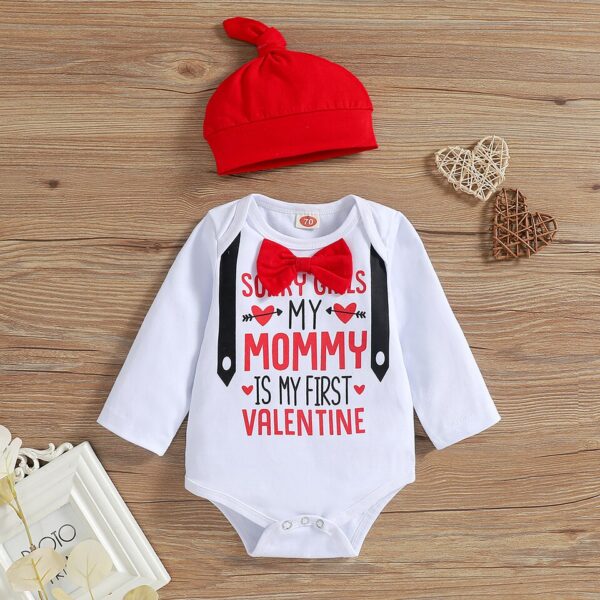 Heart Print Baby Suit Set - Image 4