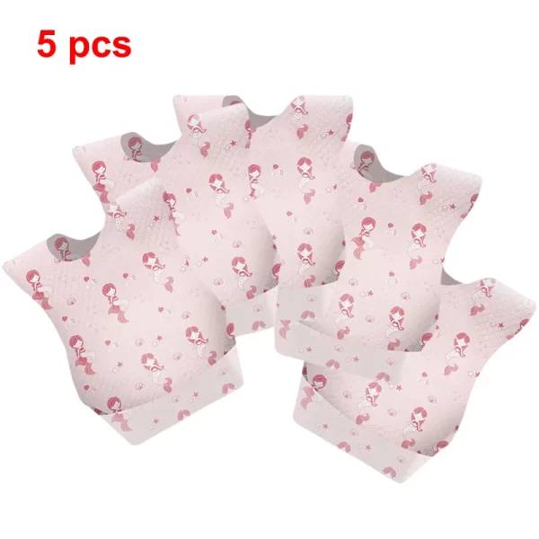 Disposable Waterproof Bib 5pk Baby Accessories - Image 11