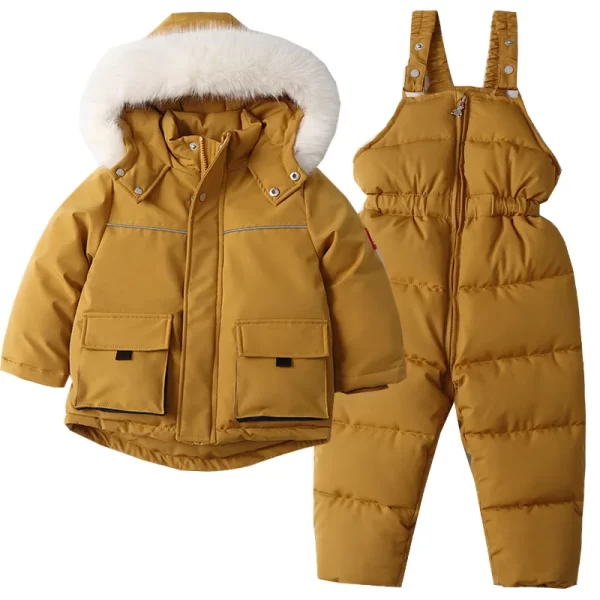 Cozy Winter Kid's Parka Coat Set Girls/Boys - Image 8