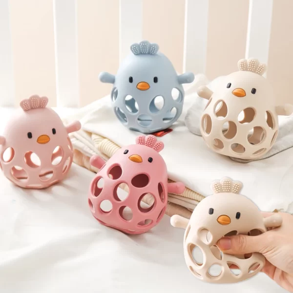 Baby Toys Silicone Hollow Teether BPA Free