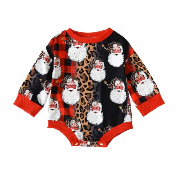 RUEWEY Christmas Newborn Santa Onesie - Image 8