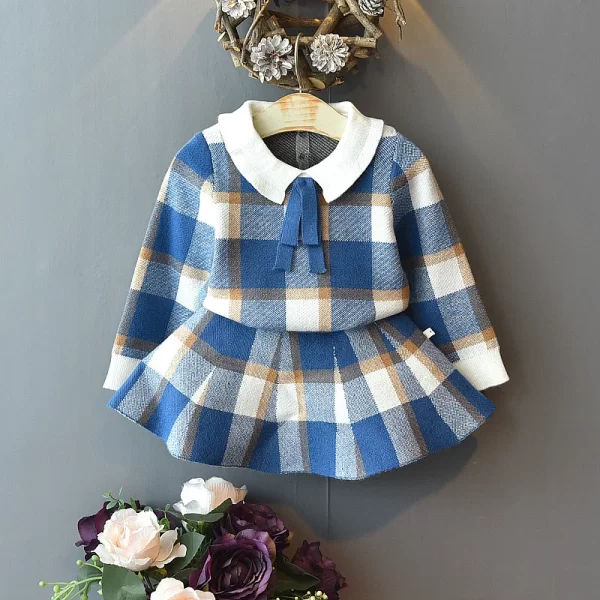 Fall toddler/girl sweaters  knitted set - Image 6