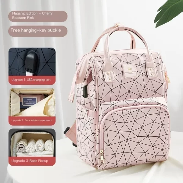 AIBEDILA Mommy Bag Waterproof Large Capacity Fashionable - Image 13