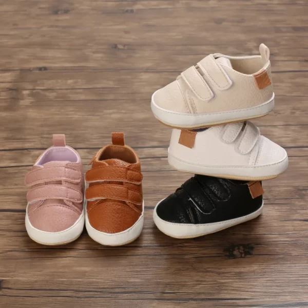 Retro Leather Shoes Multicolor - Image 2