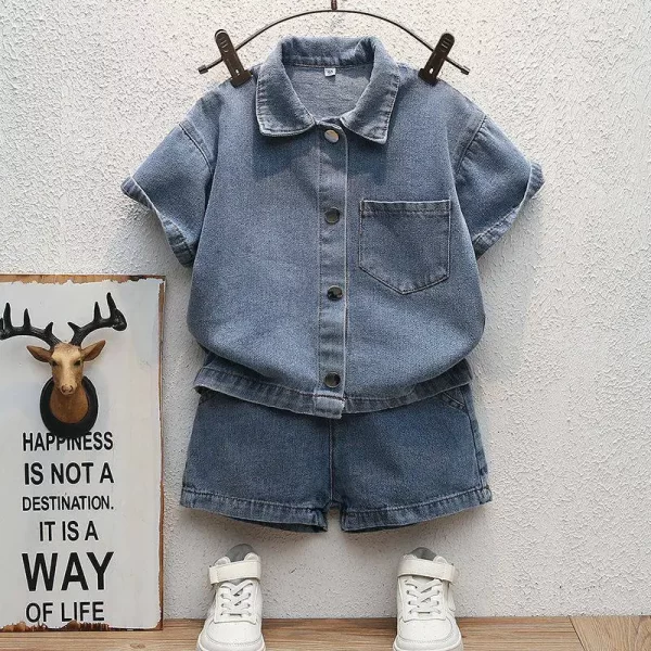 Boys' Denim Shorts Set - Image 2