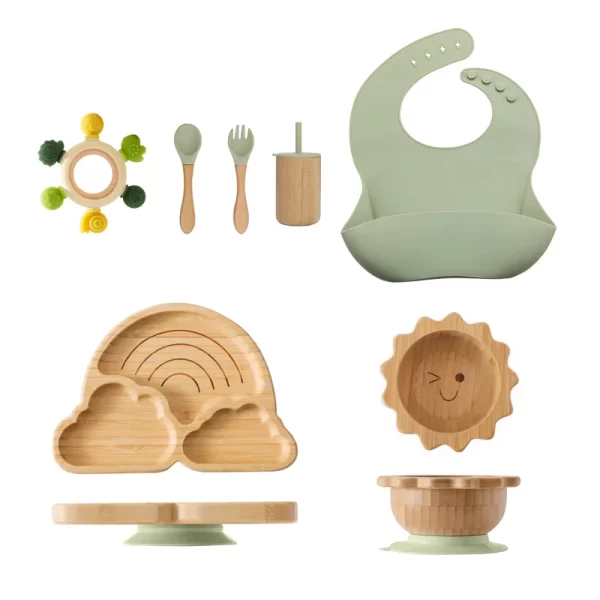 Bamboo Wooden Dinosaur Dinner Plate - Image 17