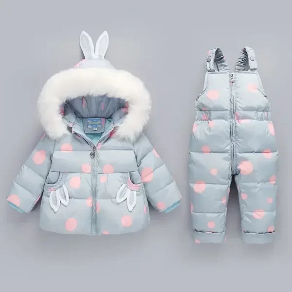 2Pcs Toddler Down Snowsuit 1-4Y - Image 13