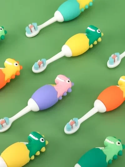 Kids Cartoon Toothbrush Soft Bristles and Anti Slide Handle