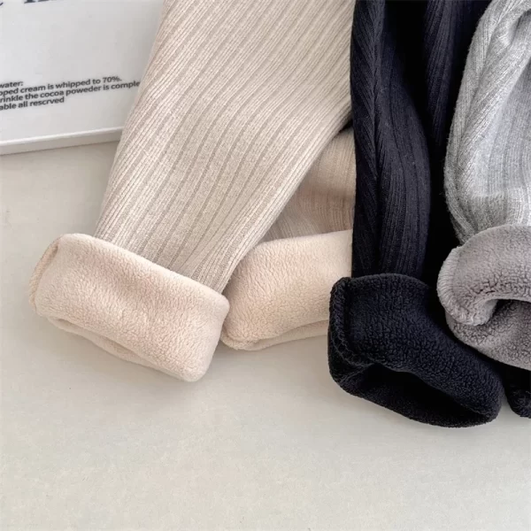 Girl's Warm Winter Leggings - Image 8