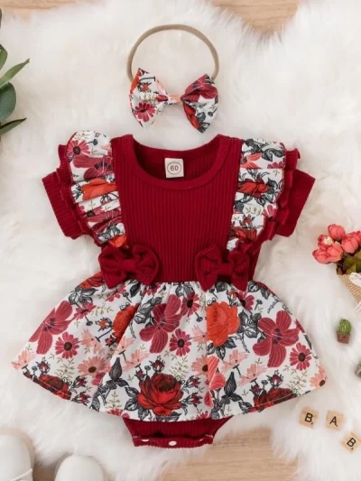 Summer Baby Girl Dress With Bowknot
