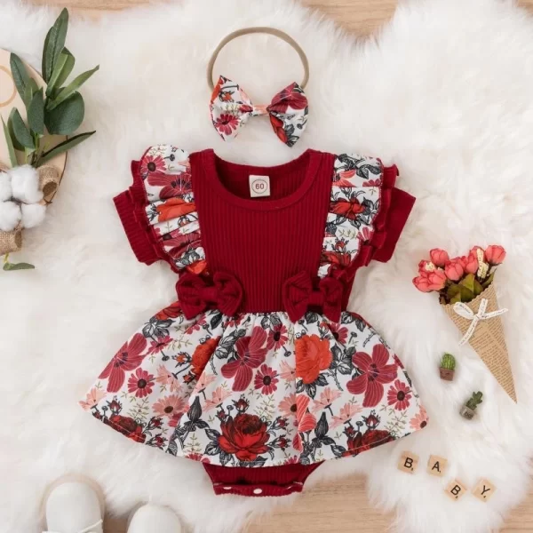 Summer Baby Girl Dress With Bowknot