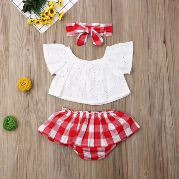 Newborn Baby Girl Cute Summer Set - Image 2