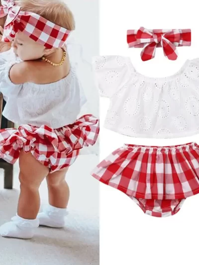 Newborn Baby Girl Cute Summer Set