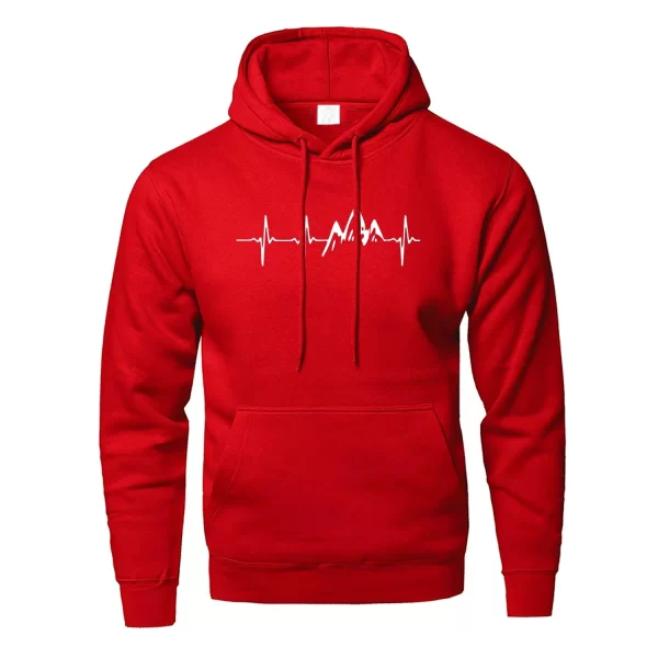 Mountain Heartbeat Long Sleeve Hooded Sweatshirt - Image 7