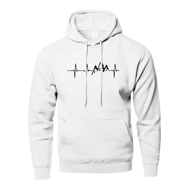 Mountain Heartbeat Long Sleeve Hooded Sweatshirt - Image 6